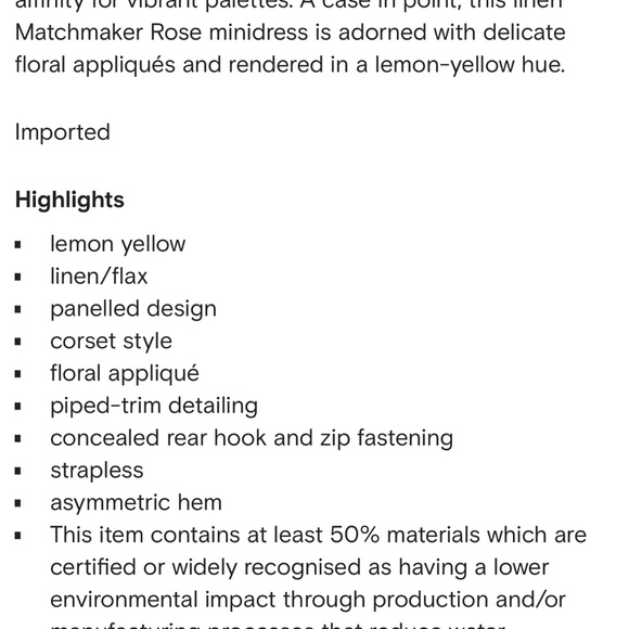 Zimmerman rose mini dress in Lemon yellow - Picture 5 of 5